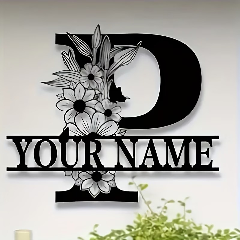 Smart Garden In Home - Custom Surname Metal Sign, Country Style,
