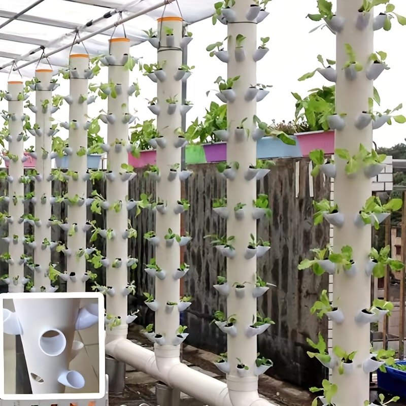 Vertical Planter Tower - 10set DIY Hydroponic Pots for Hydroponics