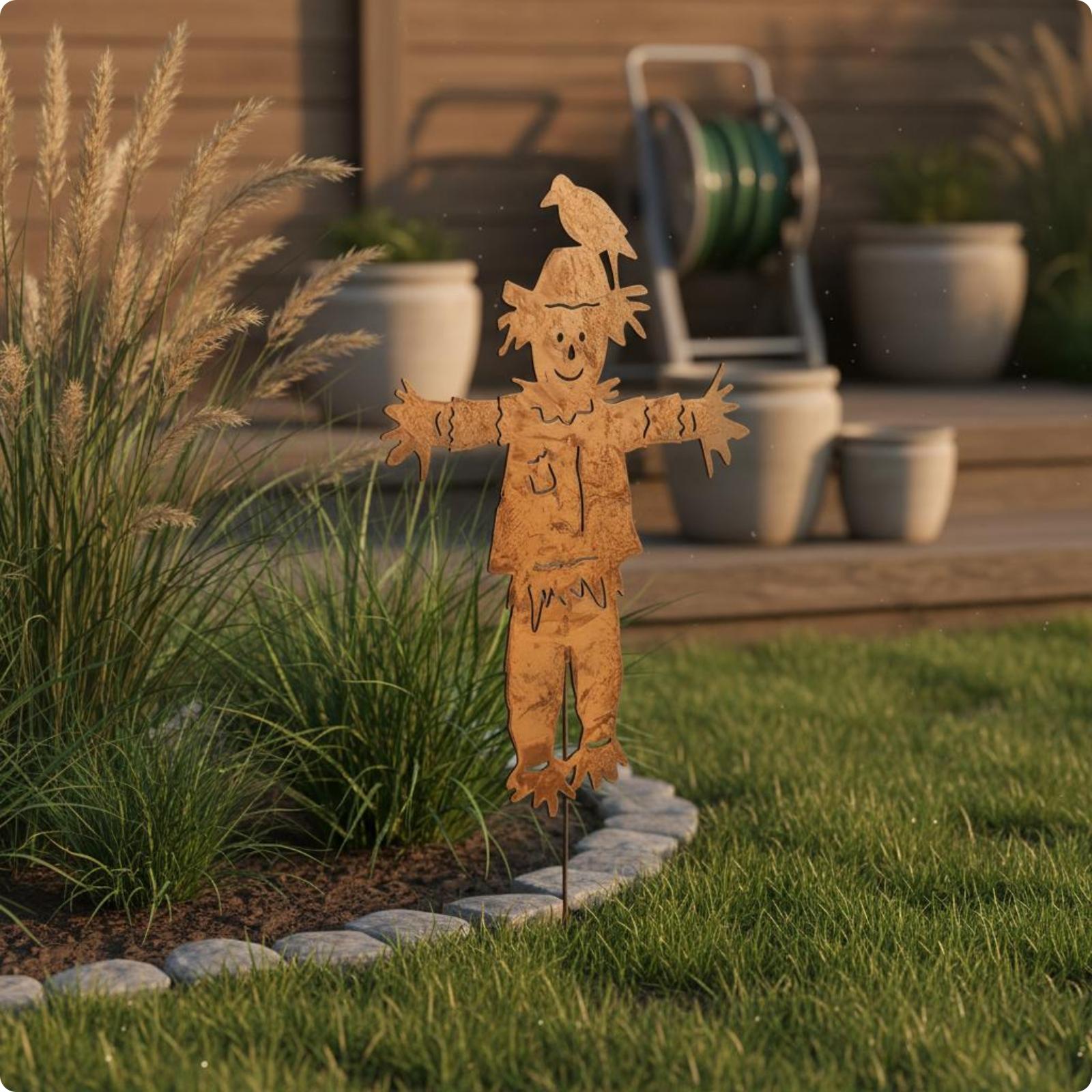 Smart Garden In Home - Lawn Decorative Statue Vintage Rust Finish