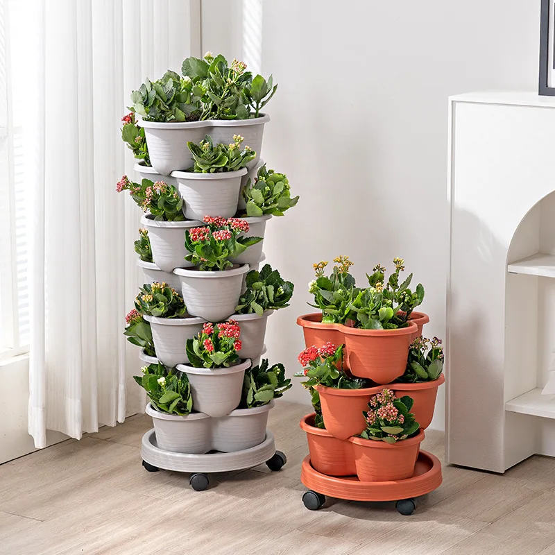 Stackable Garden Strawberry Pl - огляд і ціна Vertical Planter Tower