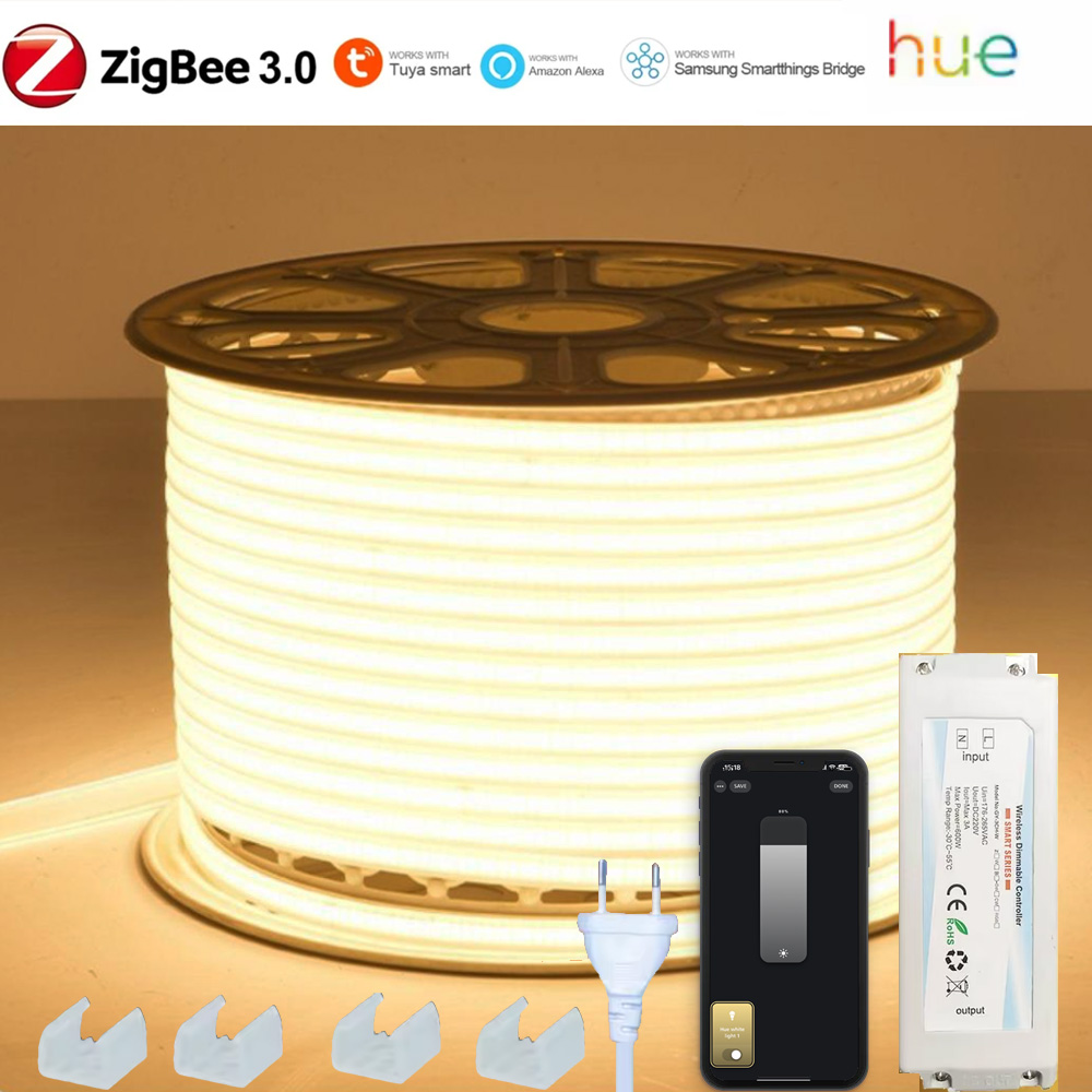 EU 220V ZIGBEE 3.0 COB LED Str - огляд і ціна Smart Zigbee Garden Light
