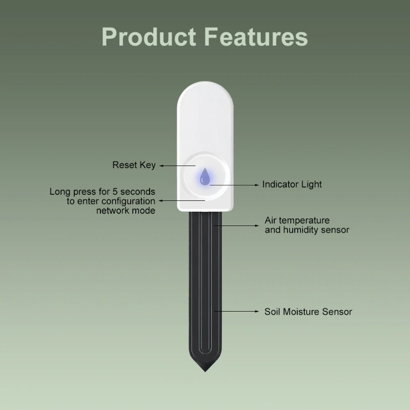 Zigbee Smart Soil Moisture Sen - огляд і ціна Smart Zigbee Garden Light