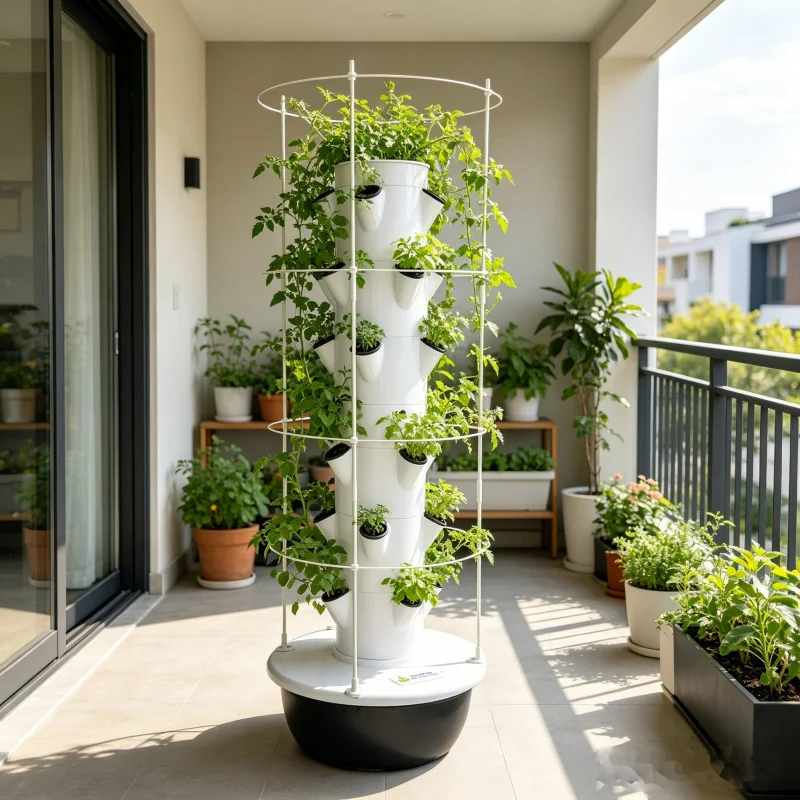9 Layer Aeroponic Hydroponic V - огляд і ціна Vertical Planter Tower