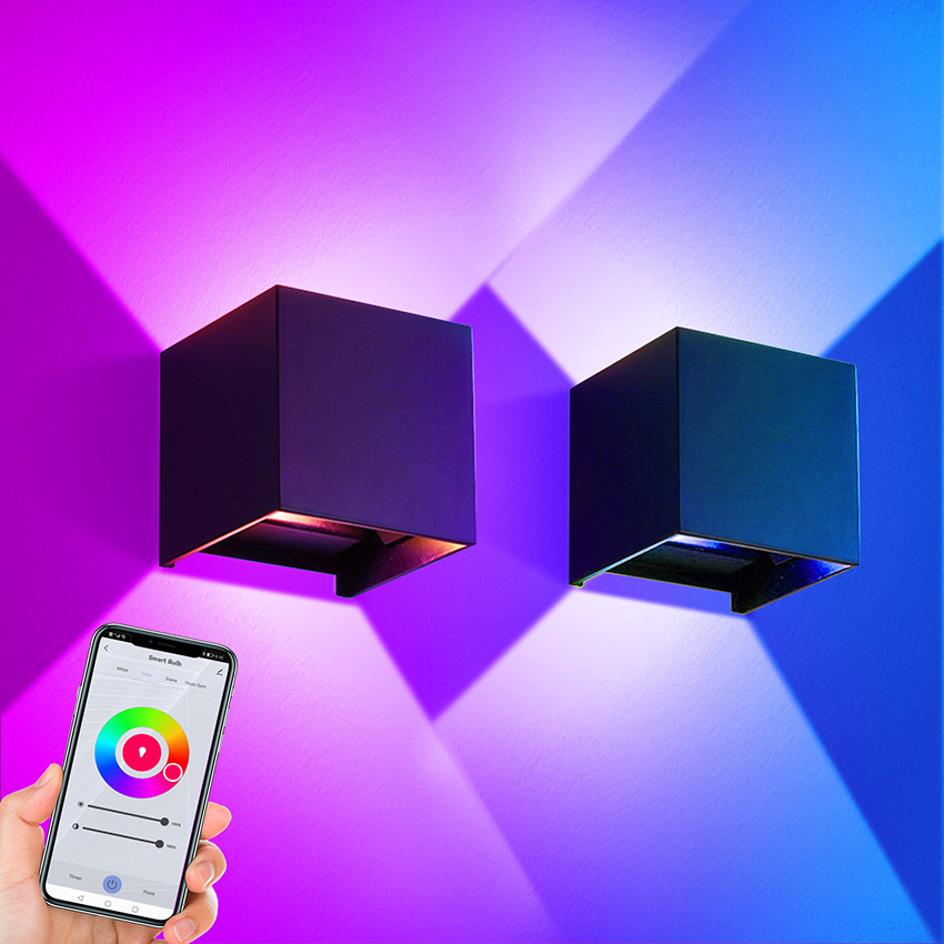 12W LED Outdoor Wall Light RGB - огляд і ціна Smart Zigbee Garden Light
