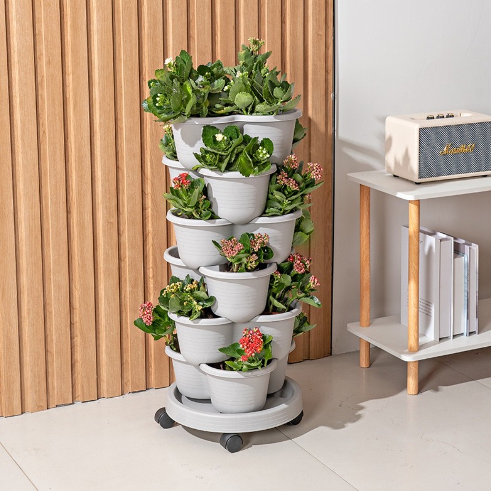 New Vertical Tower Stackable F - огляд і ціна Vertical Planter Tower
