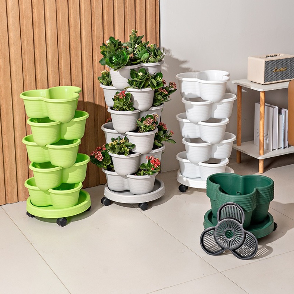 New Vertical Tower Stackable F - огляд і ціна Vertical Planter Tower