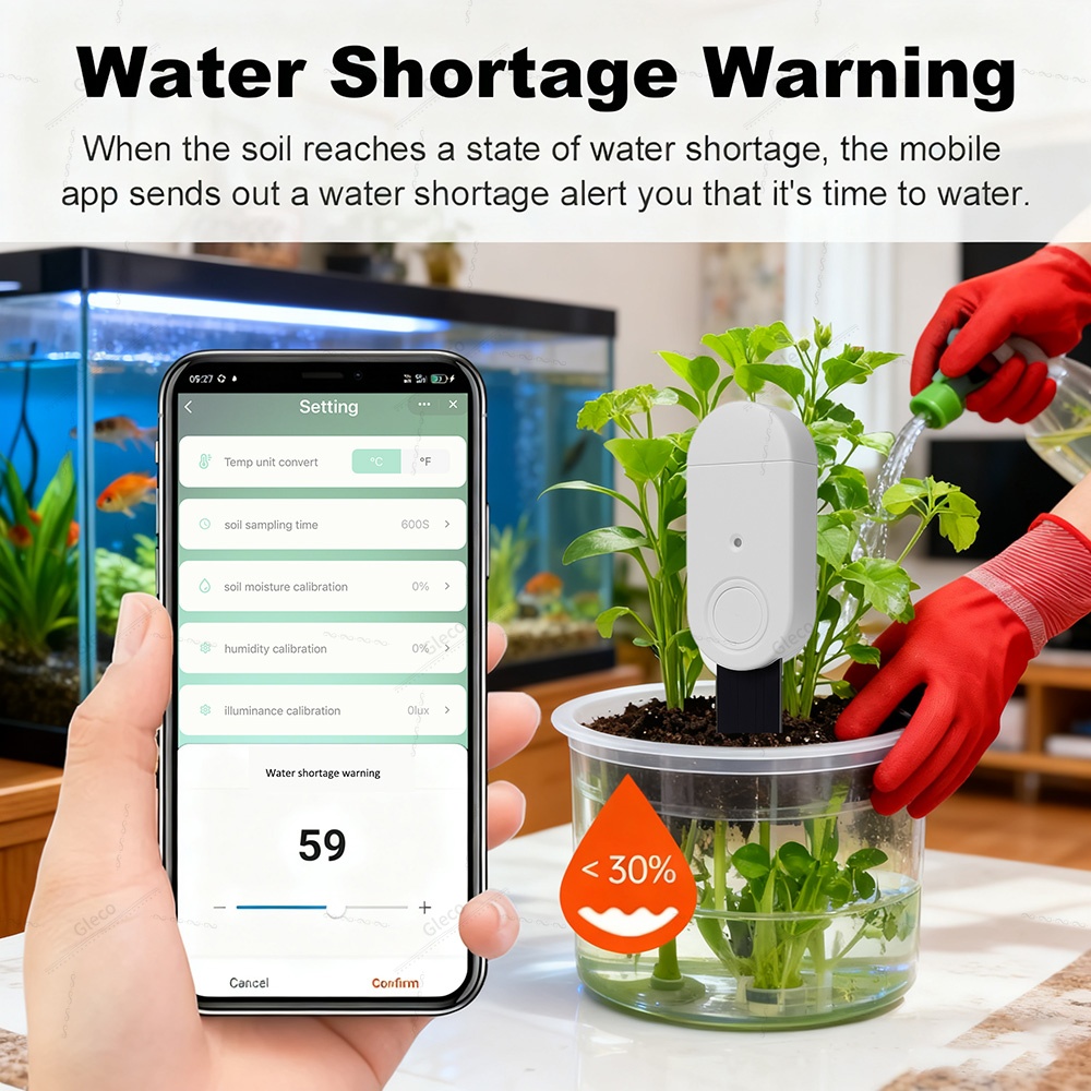 4in1 Zigbee Soil Moisture Temp - огляд і ціна Smart Zigbee Garden Light