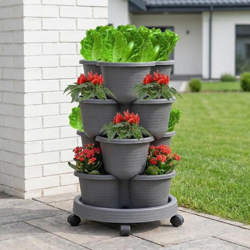 Stackable Multi Layer Vertical - огляд і ціна Vertical Planter Tower
