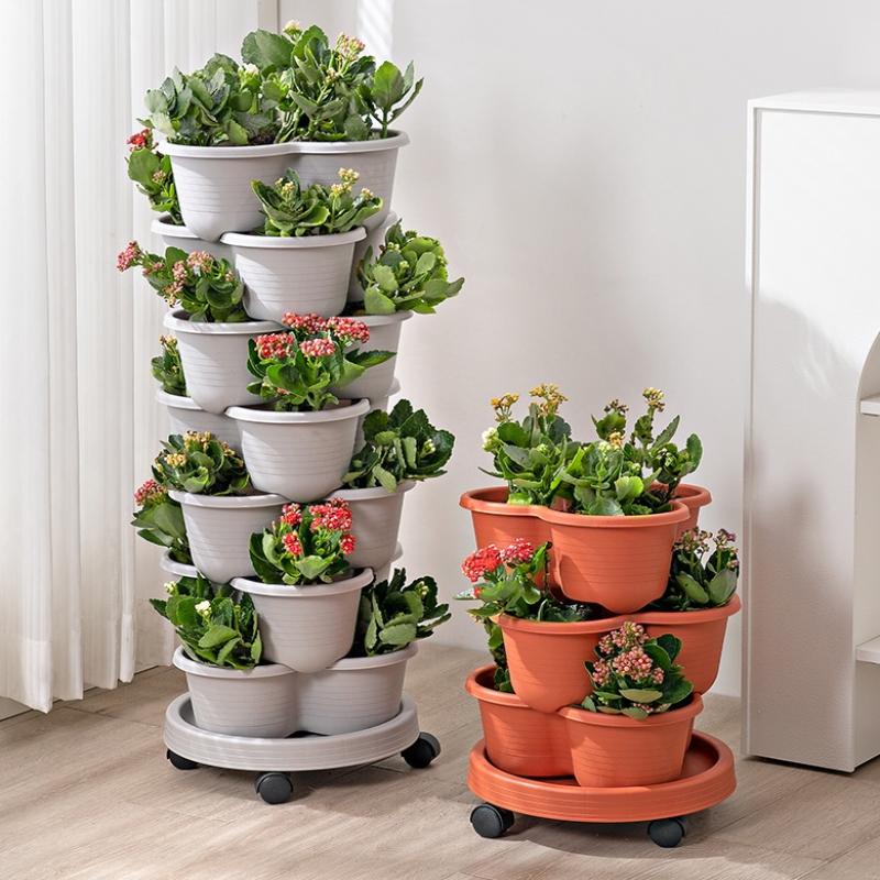New Vertical Tower Stackable F - огляд і ціна Vertical Planter Tower