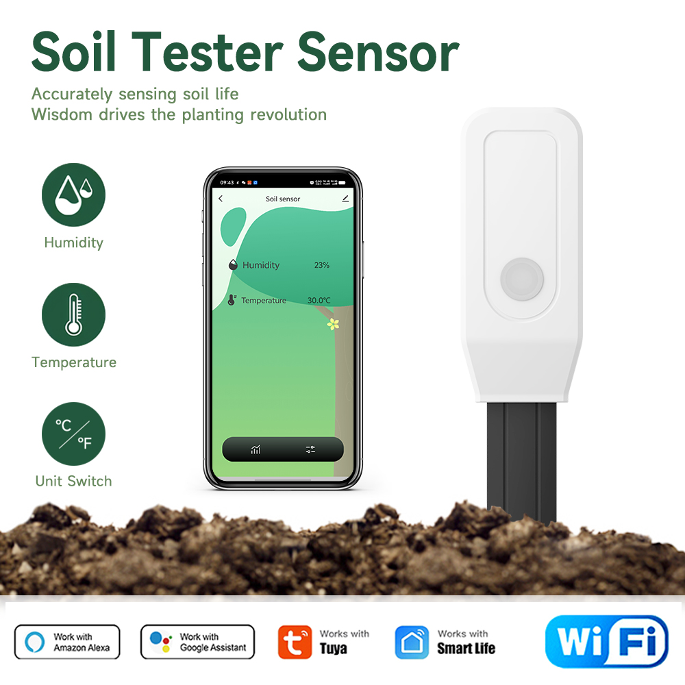 Tuya Smart WiFi Soil Tester Te - огляд і ціна Smart Garden Sensors
