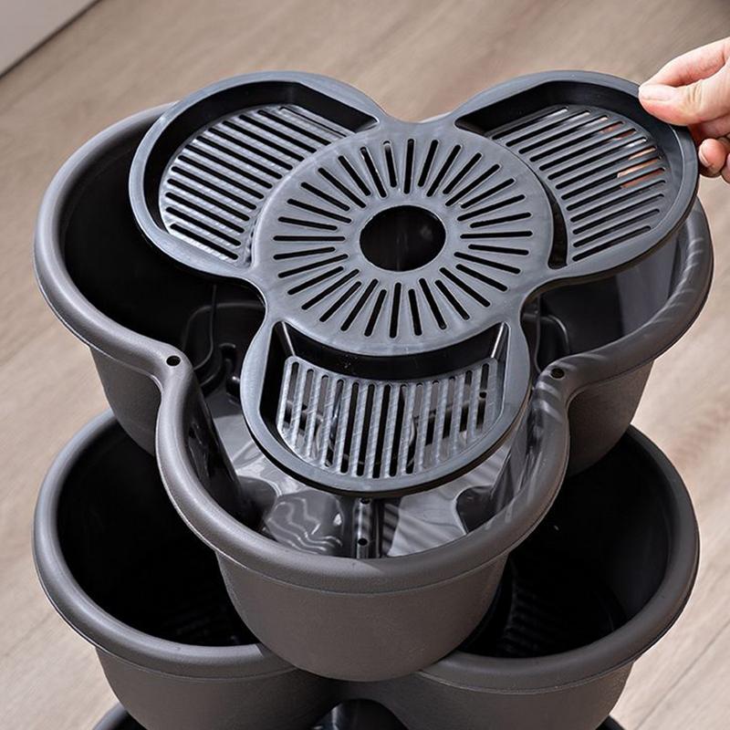4pcs/set Stackable Vertical Fl - огляд і ціна Vertical Planter Tower