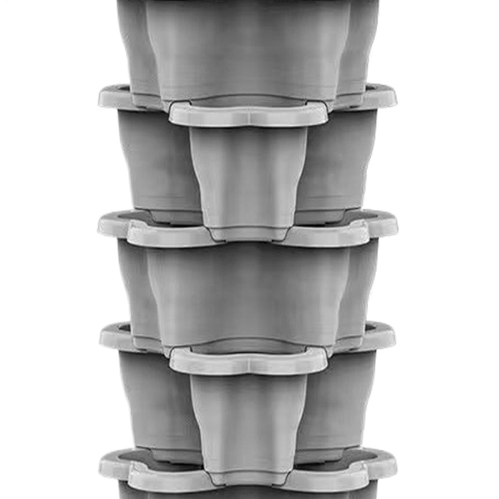 6-Tier Plastic Stackable Verti - огляд і ціна Vertical Planter Tower