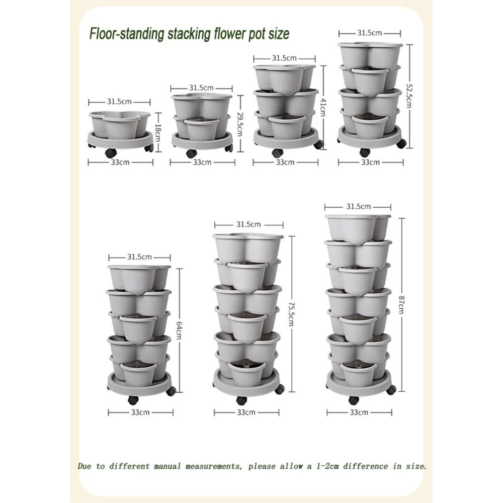 Vertical Tower Stackable Flowe - огляд і ціна Vertical Planter Tower
