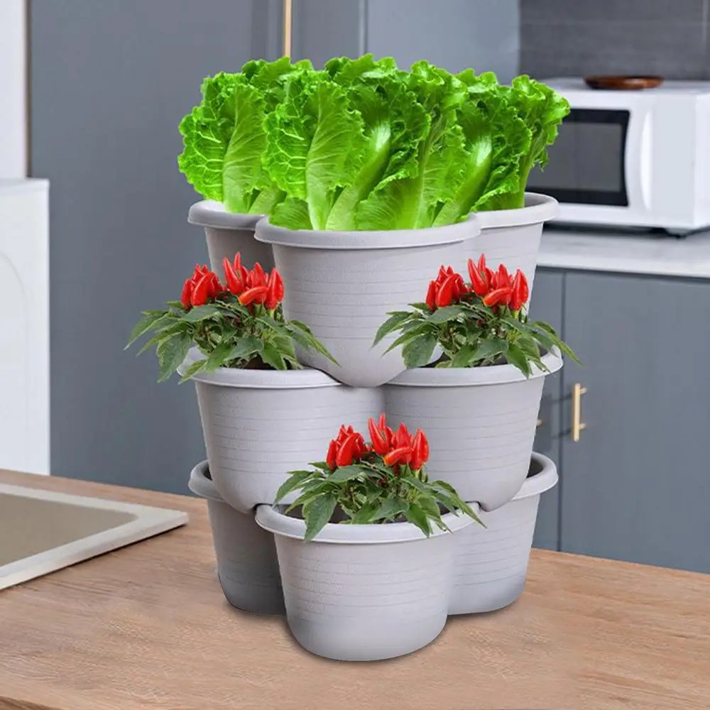 Vertical Tower Stackable Flowe - огляд і ціна Vertical Planter Tower