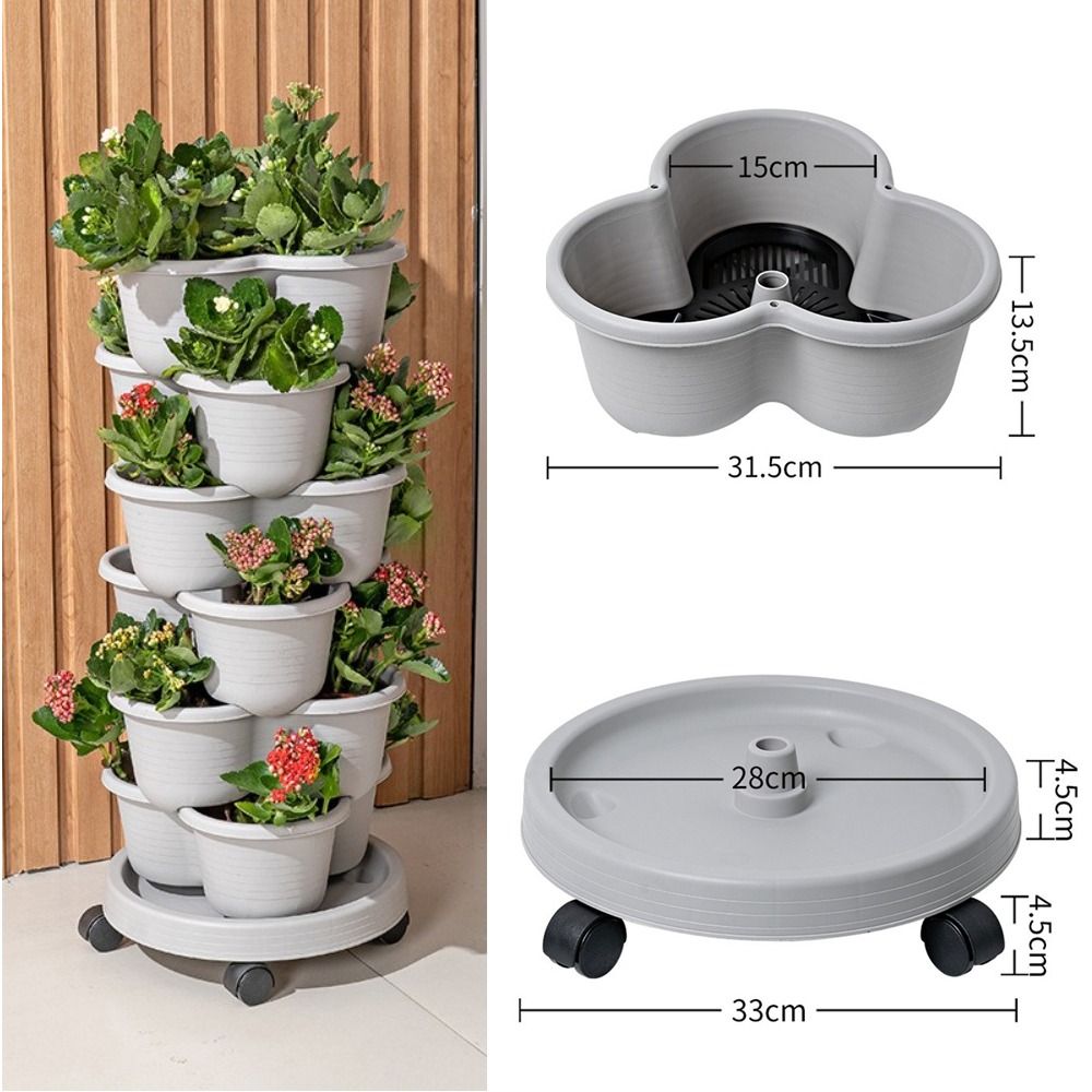 Vertical Tower Stackable Flowe - огляд і ціна Vertical Planter Tower